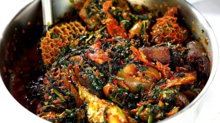 Vegetable spinach soup